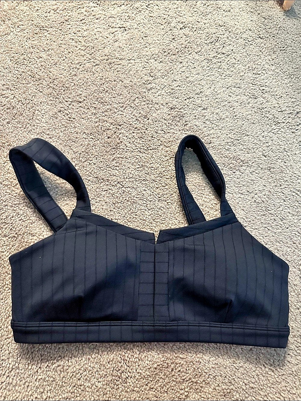 Alo Black Sports Bra New Size M